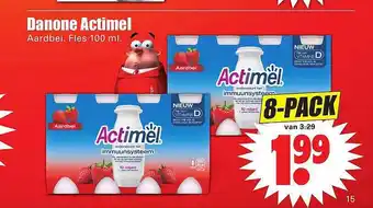 Dirk Danone Actimel 100 ml aanbieding