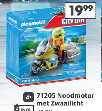 Top1Toys 71205 Noodmotor met Zwaailicht aanbieding