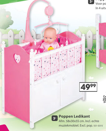 Top1Toys Poppen Ledikant aanbieding