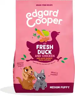 Intratuin Edgard & cooper hondenvoer verse scharreleend en kip puppy 2,5 kg aanbieding