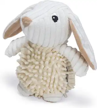 Intratuin Beeztees hondenspeelgoed konijn jenno gerecycled beige 22 x 14 x 12 cm aanbieding
