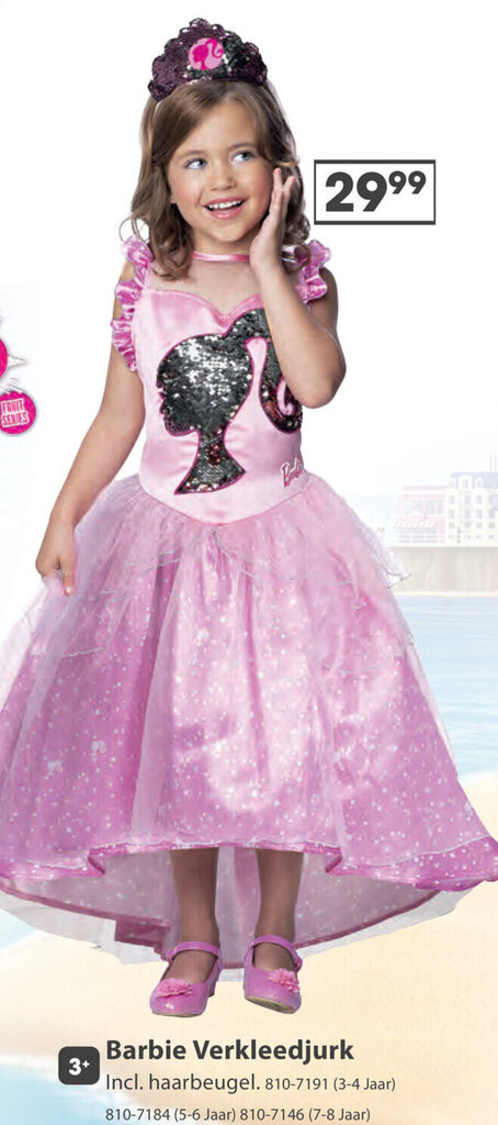 Rubies Officiële Rolschaats Barbie Kostuum, Verkleedkleding Voor Volwassenen Maat 44 46 2613279893