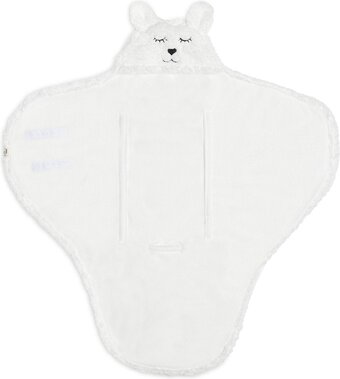 Bol.com Jollein wikkeldeken bunny 100x105cm - snow white aanbieding