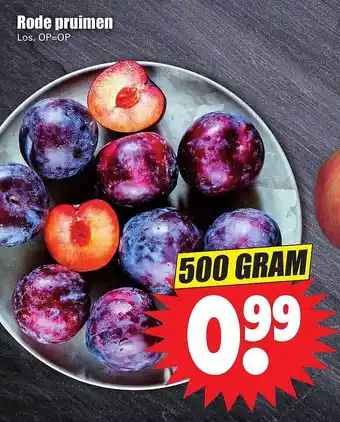 Dirk Rode Pruimen 500 gram aanbieding