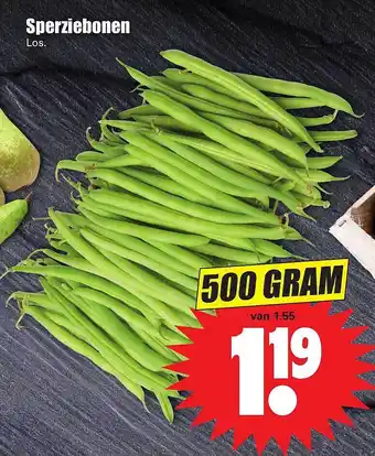 Dirk Sperziebonen 500 gram aanbieding