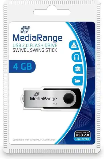 Bol.com Mediarange mr907 - usb-stick - 4 gb aanbieding