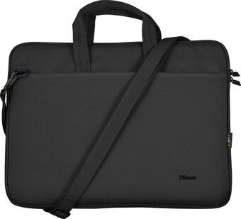 Bol.com Trust bologna laptoptas - milieuvriendelijk eco - gerecycled materiaal - 16 inch - zwart aanbieding