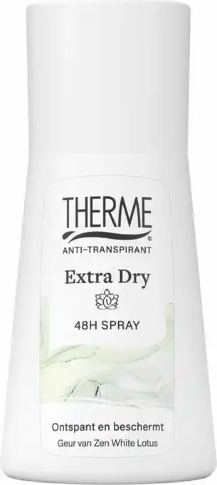 Bol.com Therme anti-transpirant extra dry zen white lotus spray 75 ml aanbieding