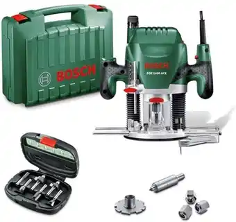 Bol.com Bosch pof 1400 ace bovenfrees incl. 6-delige frezenset in koffer - 1400w aanbieding