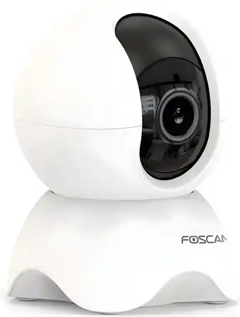 Bol.com Foscam x5 - beveiligingscamera's - 5 mp - pan&tilt - binnencamera - babyfoon - persoonsdetectie - wit aanbieding