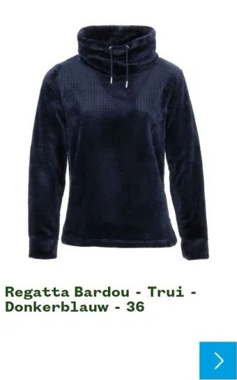 Welkoop Regatta bardou - trui - donkerblauw - 36 aanbieding