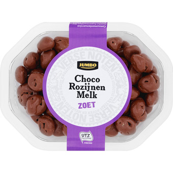 Jumbo Jumbo melk chocolade rozijnen 210g aanbieding