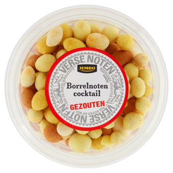 Jumbo Jumbo gezouten borrelnoten cocktail 275g aanbieding