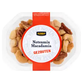 Jumbo Jumbo gezouten macadamia notenmix 150g aanbieding