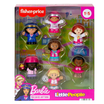 Top1Toys Fisher price barbie you can be anything figure 7-pack aanbieding