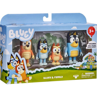 Top1Toys Bluey familie figurenset 4 pack aanbieding