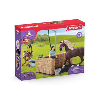 Top1Toys Schleich 42438 wasplaats met paard & emily aanbieding