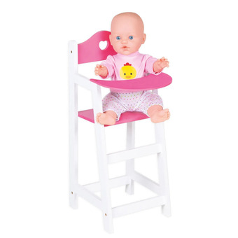 Top1Toys Poppenmeubel poppenstoel wit 22 x 27 x 53 cm my beautiful dolls room aanbieding