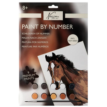Top1Toys Schilderen op nummer paard aanbieding