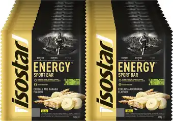 Bol.com 20x isostar high energy sportreep banaan 3 x 40 gr aanbieding