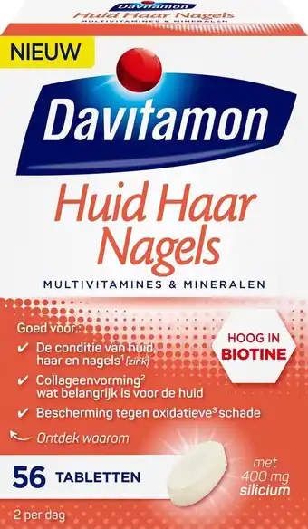 Bol.com Davitamon haar huid nagels - multivitamines & mineralen - 56 tabletten aanbieding