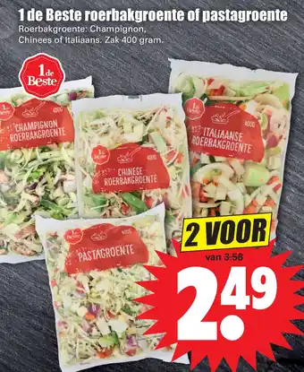 Dirk 1 de Beste roerbakgroente of pastagroente 400 gram aanbieding