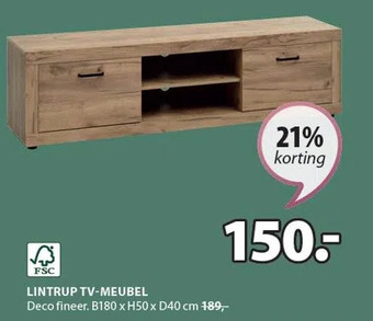 Jysk Lintrup tv-meubel aanbieding