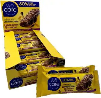Bol.com Wecare lower carb chocolate brownie 15x60g aanbieding