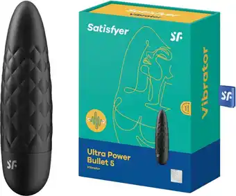 Bol.com Satisfyer ultra power bullet 5 - vibrator - 12 standen - zwart aanbieding