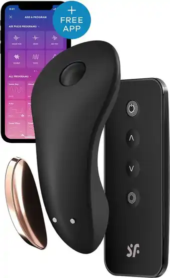 Bol.com Satisfyer - little secret panty vibrator zwart aanbieding