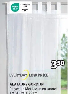 Jysk Alajaure gordijn aanbieding