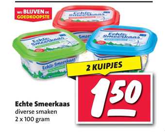 Nettorama Echte smeerkaas aanbieding