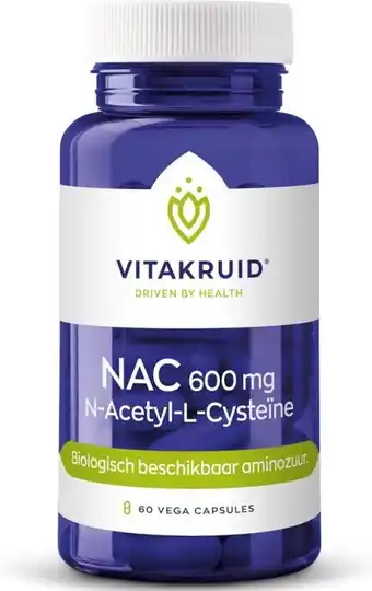 Bol.com Vitakruid nac 600 mg n-acetyl-l-cysteine (60vc) aanbieding
