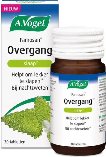 Bol.com A.vogel famosan overgang slaap tabletten - citroenmelisse helpt om lekker te slapen* in de overgang - 30 st aanbieding
