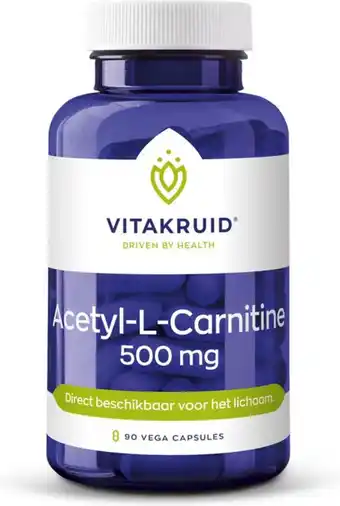 Bol.com Vitakruid / acetyl-l-carnitine 500 mg - 90 capsules aanbieding