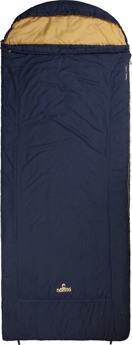 Bol.com Nomad aztec comfort slaapzak | 220x80cm blauw | lichtgewicht & kwalitatief | dekenmodel slaapzak | incl hoes | afneembare cap aanbieding