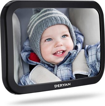 Bol.com Deryan luxe xl autospiegel baby verstelbaar - kinderspiegel auto - achterbank spiegel baby aanbieding