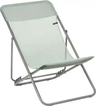 Bol.com Lafuma maxi transat - strandstoel - verstelbaar - inklapbaar - tilleul/light green aanbieding