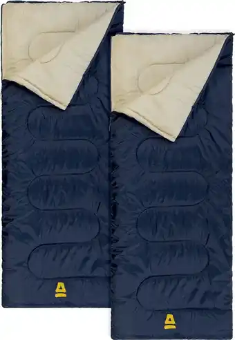 Bol.com Abbey camp slaapzak amsterdam - 2-pack - dekenmodel - 210 x 85 cm - marine aanbieding