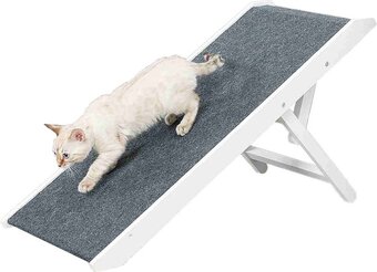 Bol.com Trixie loopplank in hoogte verstelbaar wit - 36 × 90 cm aanbieding