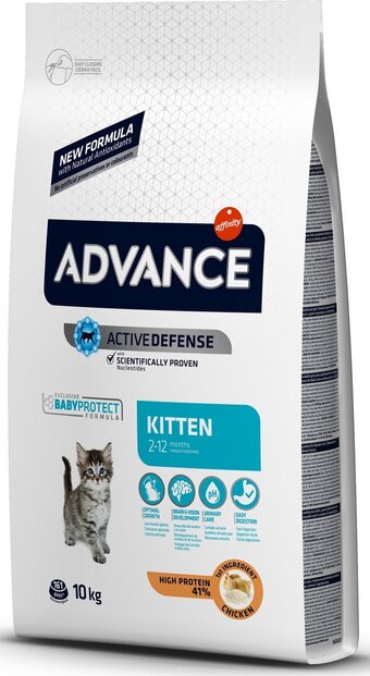 Bol.com Advance - cat kitten chicken / rice - kattenvoer - 10 kg aanbieding