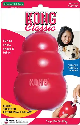 Bol.com Kong kauwbot - hondenspeelgoed - rood - xxl aanbieding
