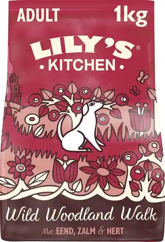 Bol.com Lily's kitchen wild woodland walk - hondenvoer droog - eend, zalm & hert - 4 x 1 kg aanbieding
