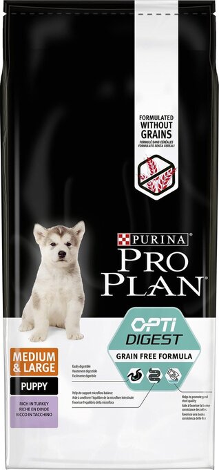 Bol.com Pro plan puppy medium & large graanvrij honden droogvoer - kalkoen - 12 kg aanbieding