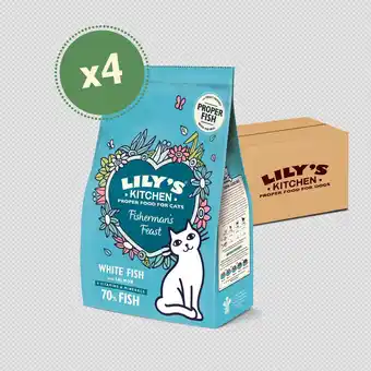 Bol.com Lily's kitchen - kattenvoer droog - vispannetje met witvis en zalm - 4 x 800 g aanbieding