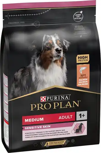 Bol.com Pro plan medium adult sensitive skin- honden droogvoer - zalm - 3 kg aanbieding