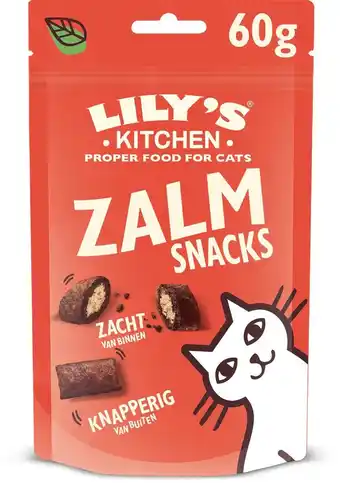 Bol.com Lily's kitchen - kattensnacks - met zalm - 10 x 60 g aanbieding