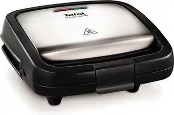 Bol.com Tefal croc time sm193d - tosti ijzer - anti-aanbaklaag - 700 w - rvs aanbieding
