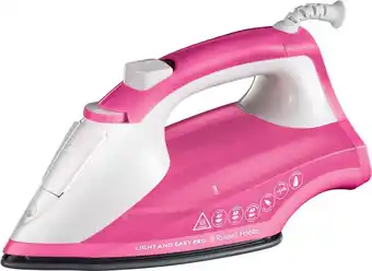 Bol.com Russell hobbs light & easy pro strijkijzer / stoomstrijkijzer 26461-56 - roze aanbieding