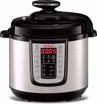 Bol.com Tefal all-in-one cy505e - 3 in 1 slowcooker - multicooker - snelkookpan - rvs aanbieding